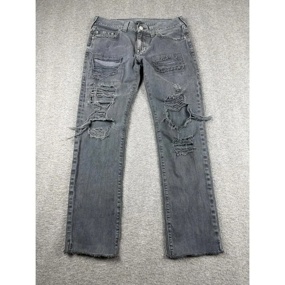 True Religion Men's‎ Grey Jeans Size 33